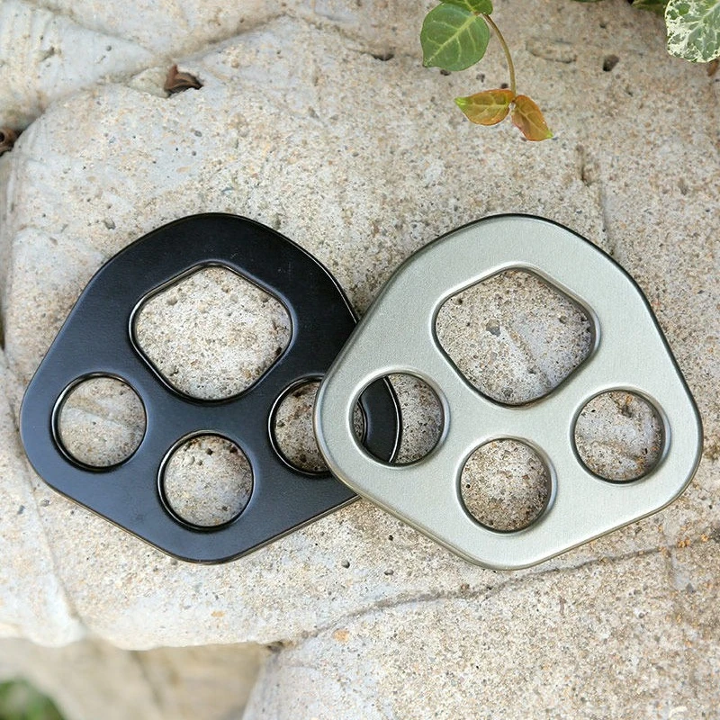 4 Hole 30KN Aluminum Rigging Plate Multi Anchor Rope Splitter Outdoor Climbing Connection Rigging Accessory view 5