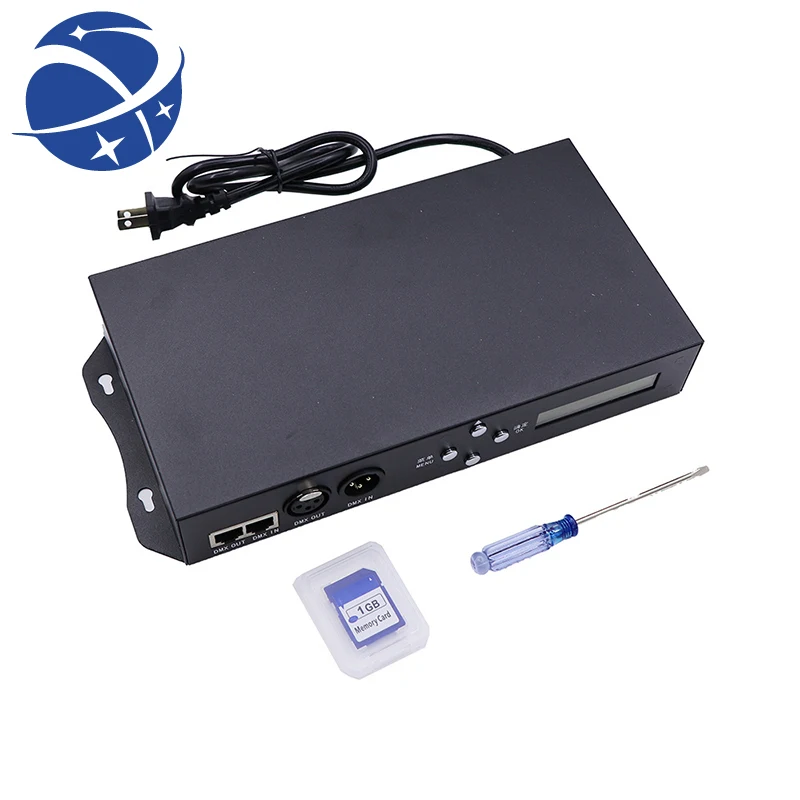 

yyhc LED Controller W8S RGB Full color led pixel module DMX512 controller 8ports 8192 pixels ws2811 ws2801