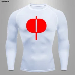 White Black Men's Running T-Shirts Quick Dry Compression Sport Undershirt Fitness Gym Tights Male Soccer Jersey Sportswear