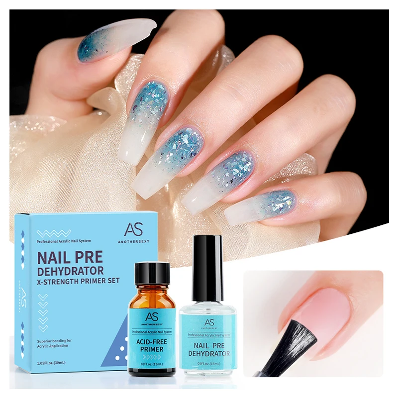 Als 15Ml Zuurvrije Nagel Primer Nail Prep Dehydraat Base Top Coat Gel Nagellak Geen Behoefte Aan Uv Led Lamp Nail Art Lak Niet Ingesteld