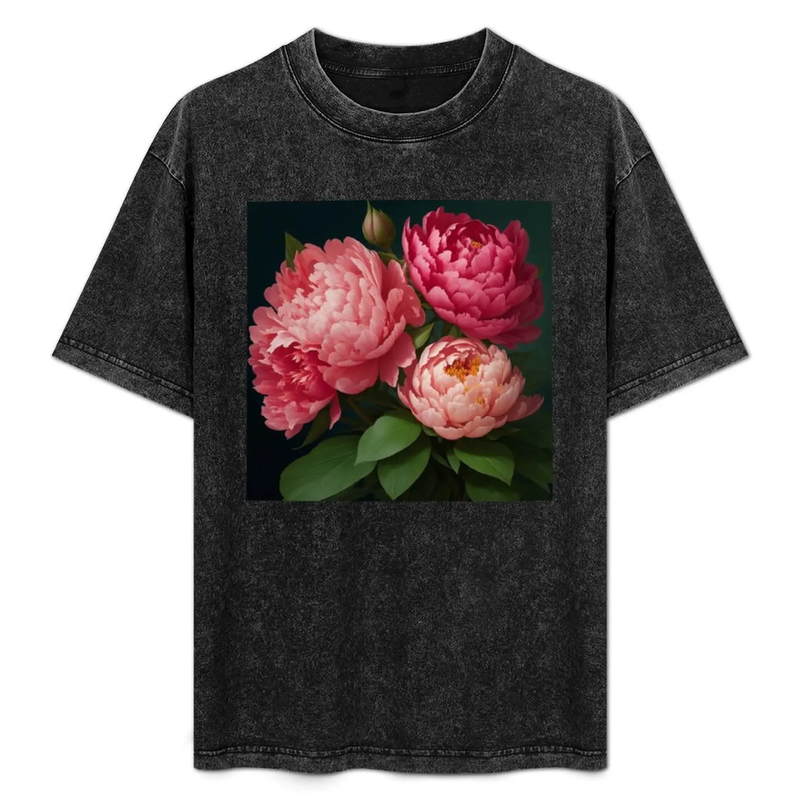 

peony flower t-shirt T-Shirt