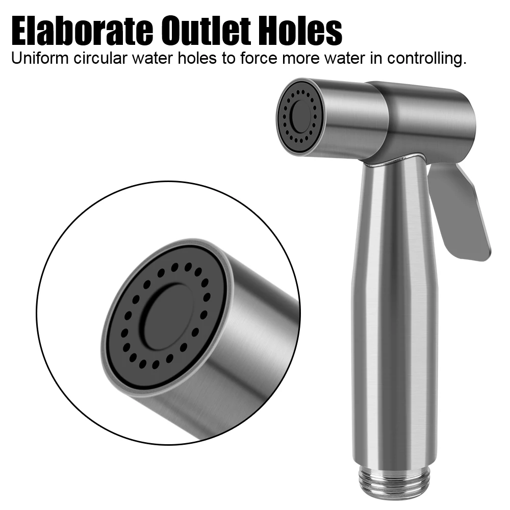 Handheld Shower Head Hand Bidet Faucet Bidet Sprayer Set for Toilet Self Cleaning for Bathroom Hand Sprayer Stainless Steel