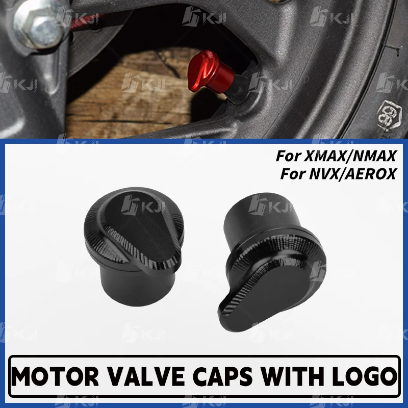 For Yamaha XMAX/NMAX/NVX/AEROX 300/250/160/155/125/TECH MAX/TURBO/NEO Tire Valve Stem Caps Wheel Air Valve Tube Screws Accessory