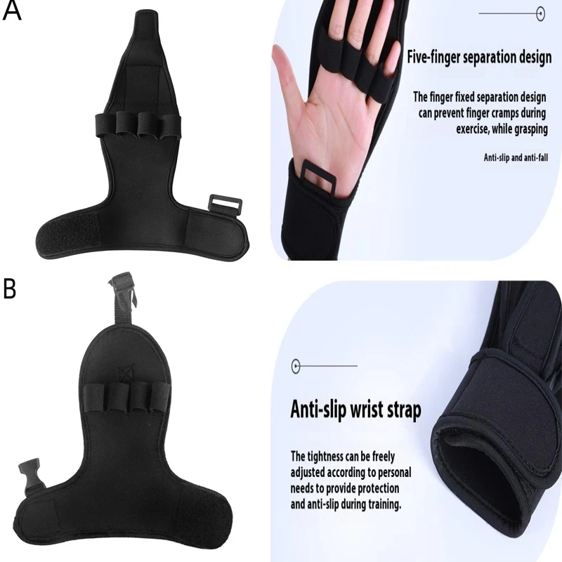 1PCS Polyester Faser Hilfs Feste Handschuhe Rehabilitation Training Werkzeug Hand Faust Finger Handschuhe Für Schlaganfall Halbseitenlähmung Patienten