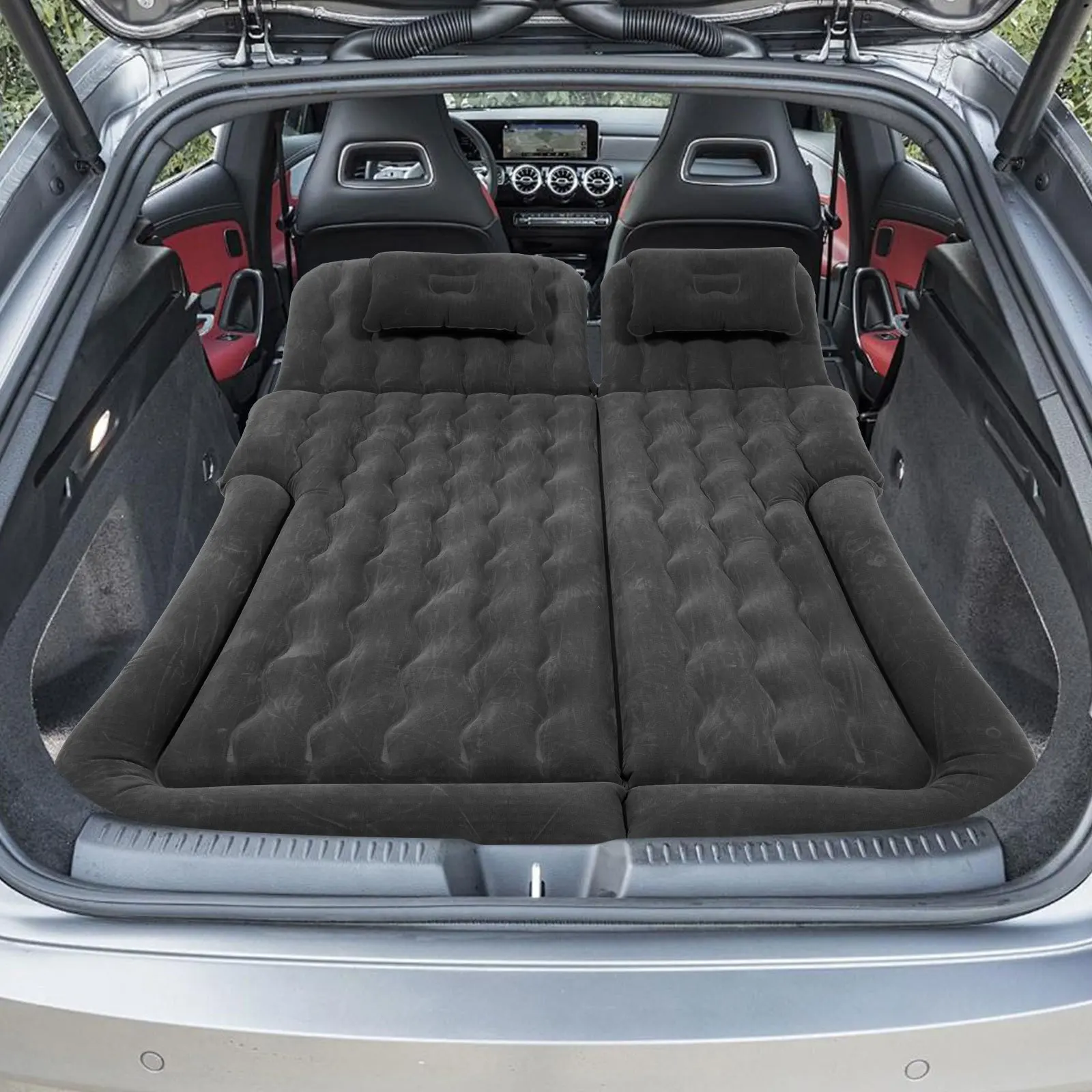 SUV Luftmatratze für Camping Verstärkte Auto-Matratze Aufblasbare Auto-Schlafmatte Tragbare Schlafunterlage Passend für die Meisten SUVs
