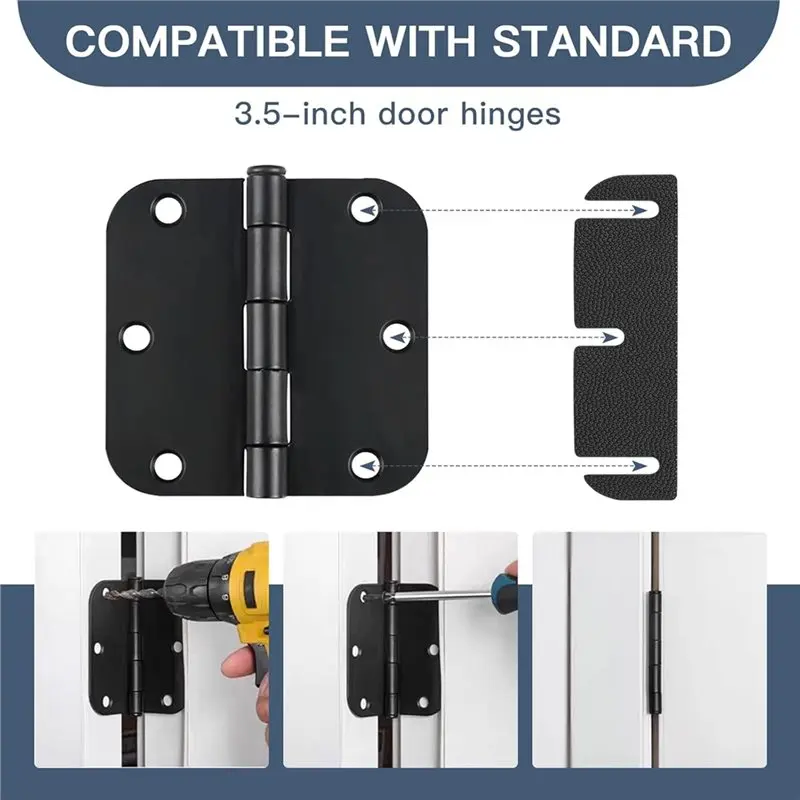 ALIM-50 Pack Door Hinge Shims For Interior Door Alignment Door Hinge Shims 0.060 Inch Thick Anti-Slip Design