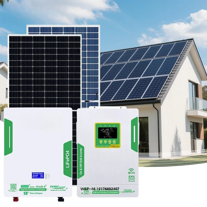 Sohigh Solar Energy Storage System 1KW 3KW 6KW 12KW 25KW off Grid Hybrid Solar Power System Full Set for Residencial Home