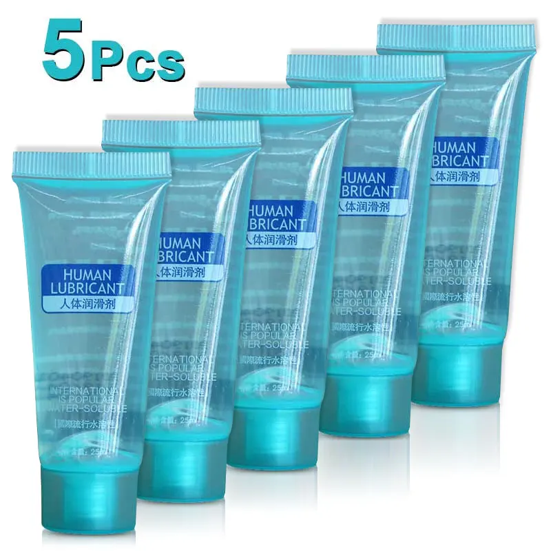 Lubricante a base de agua para mujeres, Gel íntimo de lubricación Anal, 5 piezas