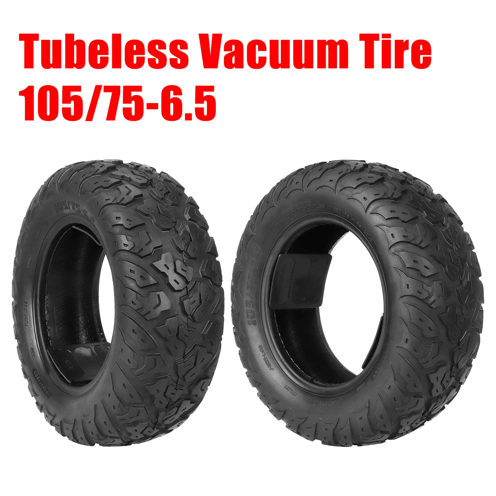 12 Inch 105/75-6.5 Vacuun Tire Thick Off-road Tire For Electric Scooter Balance Car Rubber Tyre Tubeless Tires Replacement Parts