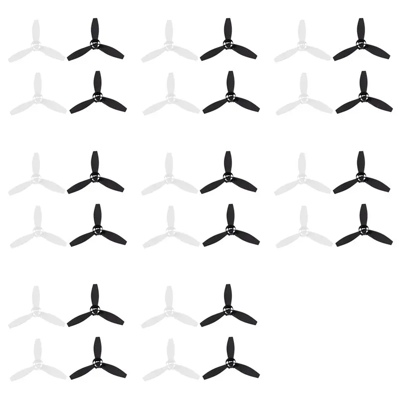 【NUEVO】32 Hélices de Repuesto para Dron Parrot Bebop 2, Color Negro y Blanco