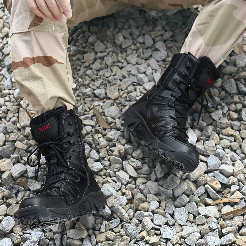 Tactical Boots Men Boots Special Force Desert Combat Boots Outdoor Hiking Boots Ankle Shoes Men Work Safty Shoes