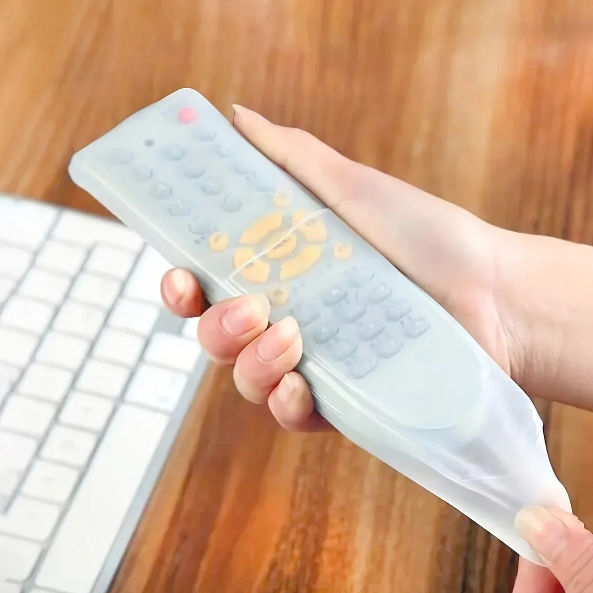 Silicone Remote Control Cover, TV/air Conditioner Dust Protection Cover, Flexible Storage Cover