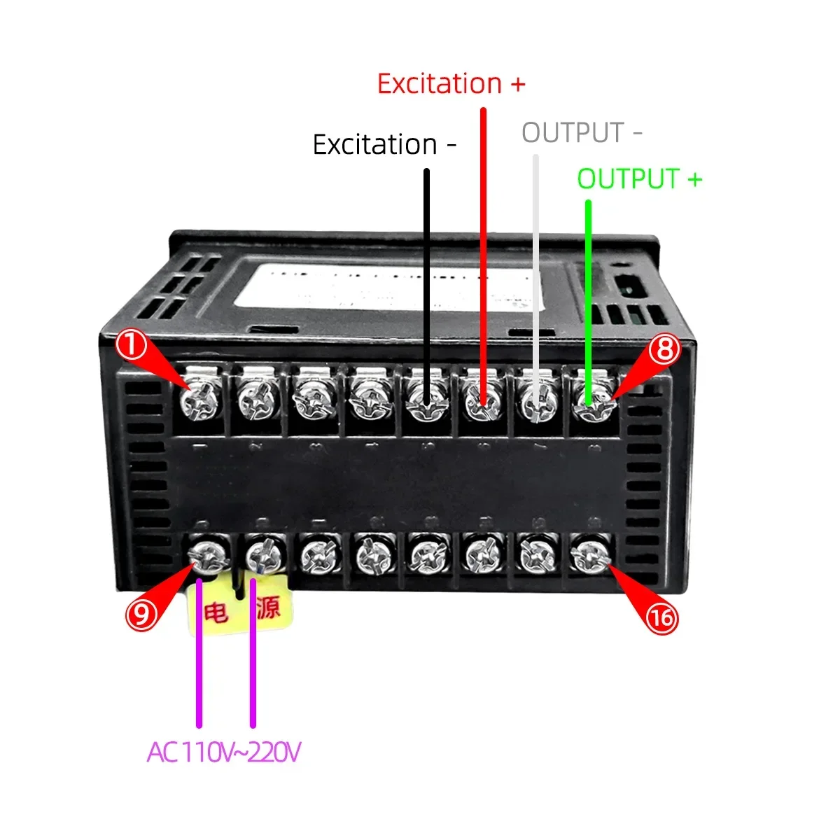 96x48 Load Cell Indicator 2 Way Output Instrument Weighing Digital Display Load Cell S Type Weight Sensor 100V to 240V