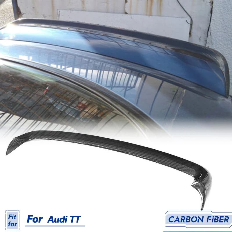 Car Rear Trunk Spoiler Wings Carbon Fiber for Audi TT TT Quattro MK1 8N 2-Door 1998-2006 Auto Rear Spoiler Boot Lip Wing Lip FRP