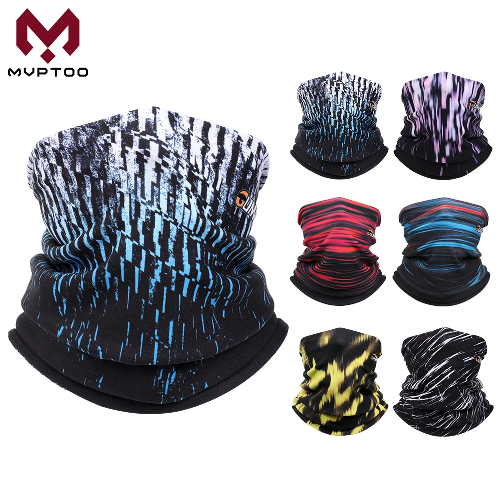 

Thermal Fleece Motorcycle Face Mask Bicycle Skiing Moto Biker Cycling Neck Warmer Gaiter Tube Scarf Cover Winter Men Bandana