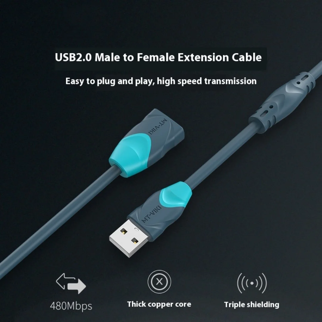 USB2.0 Extension Cable USB Male to Female M/F High Quality Data Cable Bi-Colour Mode