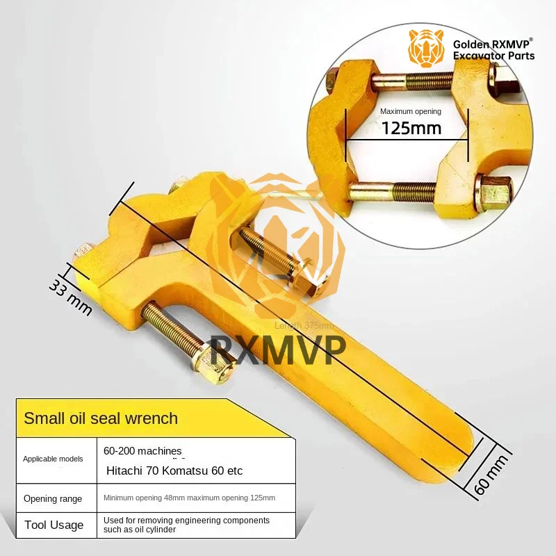 Excavator Parts For Replace The Oil Seal Wrench With Doushan Daewoo Small 2 Loose Large And Medium-Sized Bucket Arm Oil Cylinder