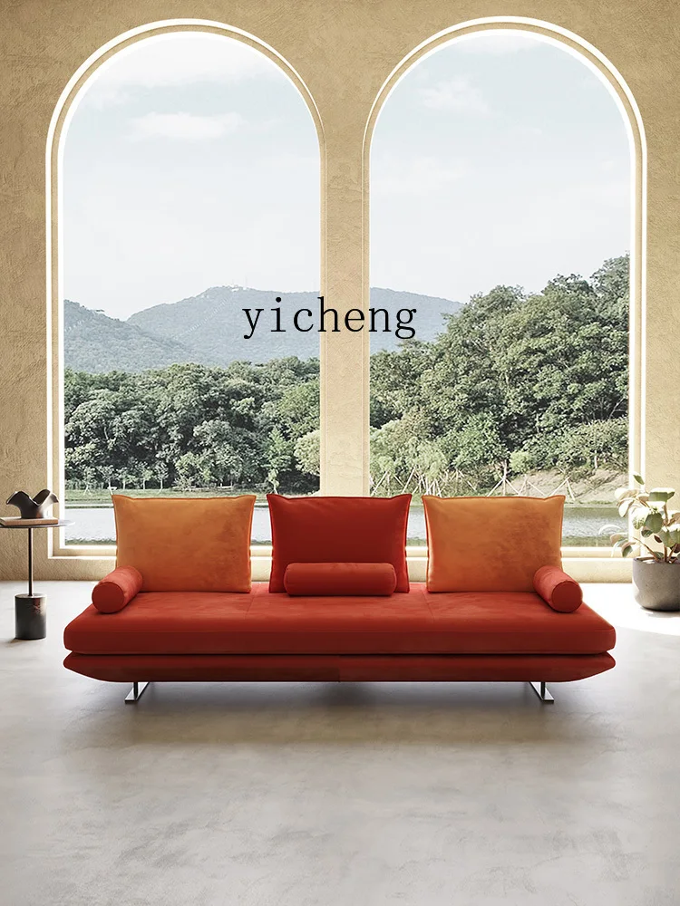 

XL fabric sofa living room Italian simple modern double-sided sitting back sofa