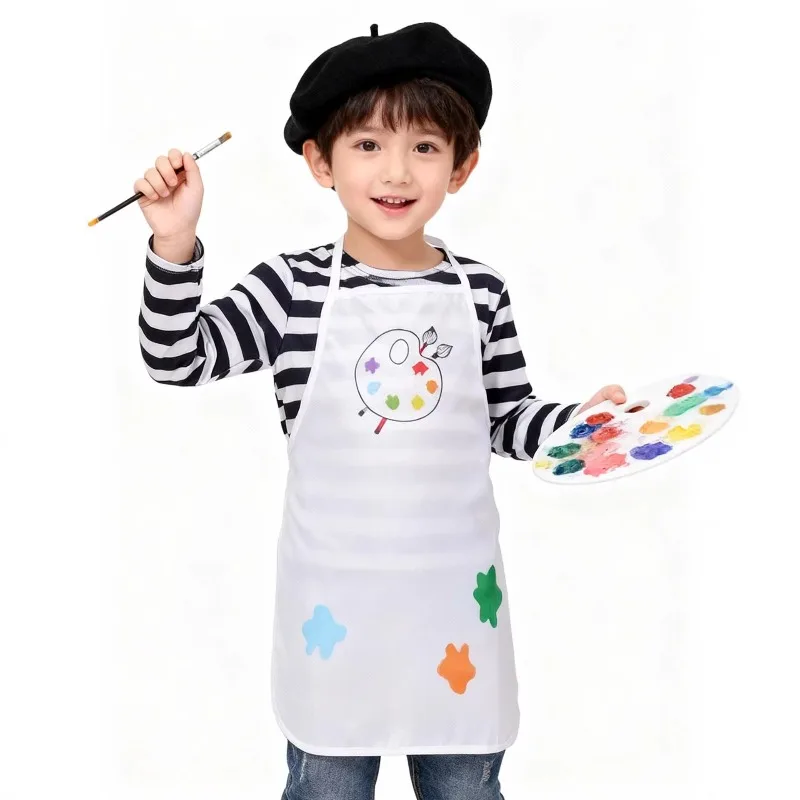 

Anime Artist Painter Cosplay Costume Top Apron Hat Brush Palette Full Set Role Play Outfit Stage Performance Clothes Girls Boys