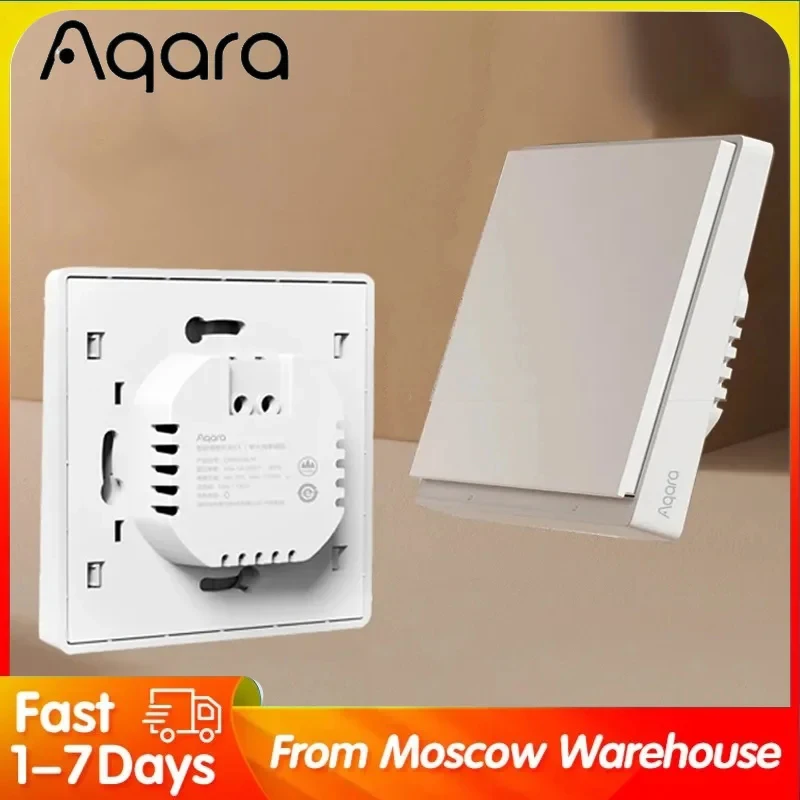 Aqara e1 smart wand schalter drahtloser schalter zigbee 3,0 mit/ohne neutrale ein schlüssel fernbedienung für xiaomi mi home homek app