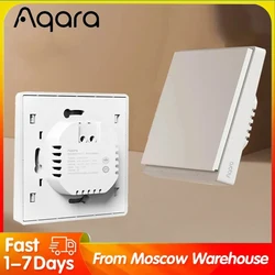 Aqara E1 interruptor de pared inteligente interruptor inalámbrico Zigbee 3,0 con/sin Control remoto de una tecla Neutral para aplicación Xiaomi Mi Home Homek