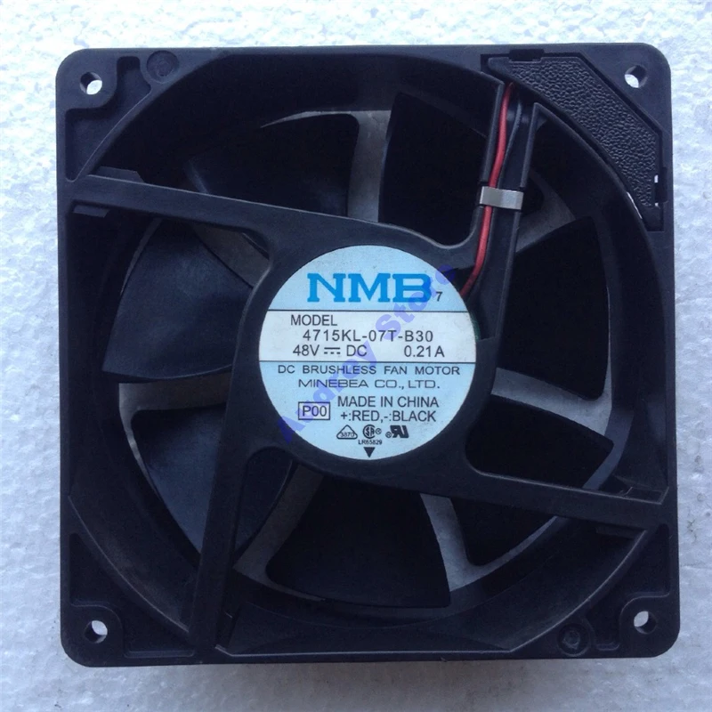 

NMB 12cm 12038 48V 0.21A 4715KL-07T-B30 Cooling fan double ball bearing air blower