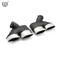 For Mercedes Benz W211 E240 E280 E320 E350 E430 E500 E63 E Class 2002-2007 Stainless Steel Car Quad Exhaust Tip Muffler Tips