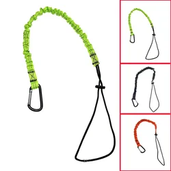 SUP Paddle Leash with Carabiner Safety Kayak Rowing Boat Fishing Rod Pole Coiled Lanyard Cord Tie Rope