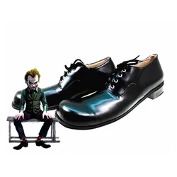 34cm Leather Anime Clown Shoes For Adults Joker Cosplay Guy Halloween Club Masquerade Party Favors Black Red Brown Free Size