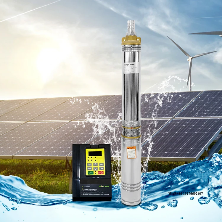

1hp 1/2 hp 6 Inch 10 hp Solar Mppt Controller Inverter Power Submersible Panel Well Pump With Solar Panels Set Complete