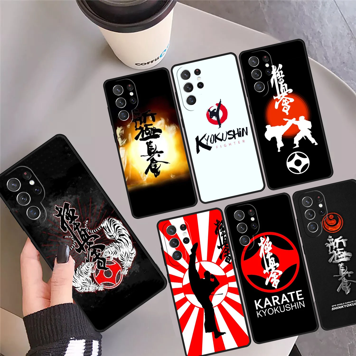

Чехол для телефона с символом киокушин каратэ, чехол для Samsung Galaxy S24 S25 Ultra S23 S22 Plus S21 FE S20 Note 10 20 Pro