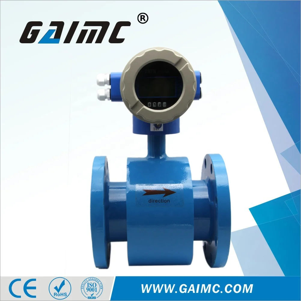 Factory OEM ODM Electromagnetic Flow Meter GMF100  ±0.5% 4-20mA RS485 Stainless Steel Flange CE Certified Customizable