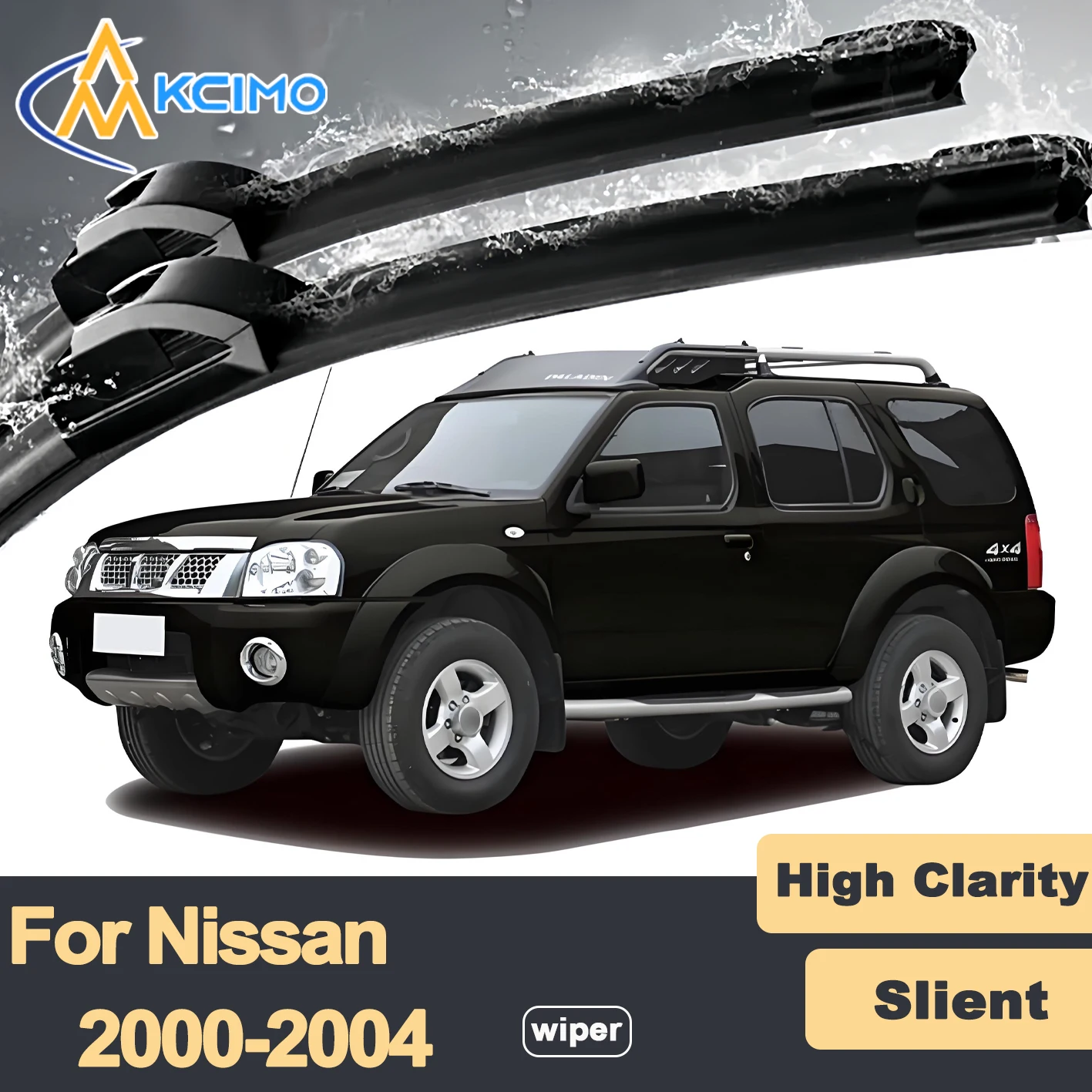 

Premium Rubber Durable Silent Windshield Wiper Blades 2pcs for Nissan Xterra WD22 2000-2004 Paladin Roniz Front Wiper Blades Set