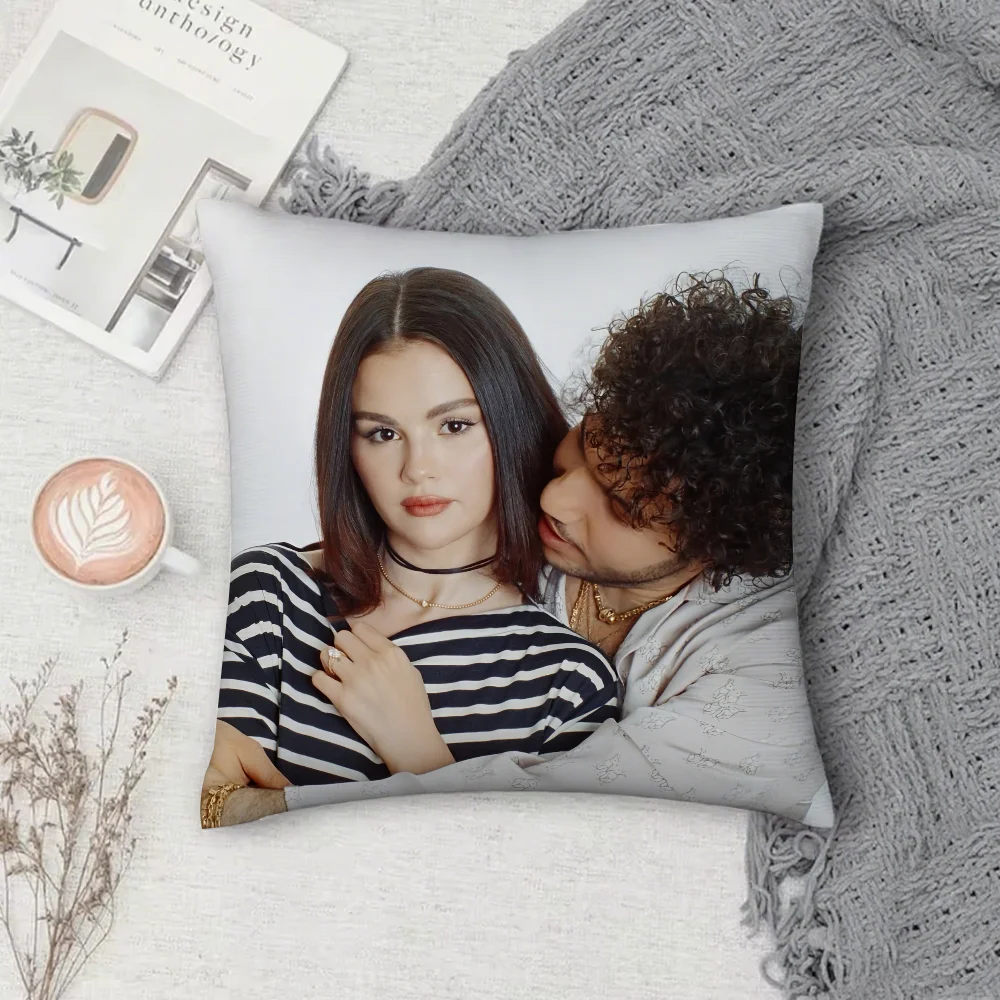المغني سيلينا غوميز قلت أنا أحبك أول كيس وسادة مربع على الوجهين الطباعة قصيرة أفخم غطاء وسادة أريكة وسادة
