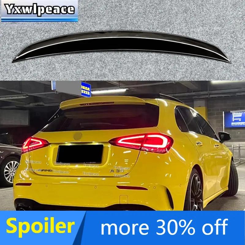 

Rear Roof Spoiler For Mercedes Benz A class W177 A180 A160 A200 A220 A250 A45 A35 Hatchback 2019-2021 ABS Trunk Lip Spoiler