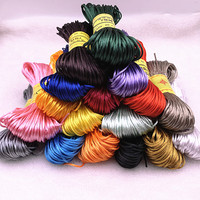 20yards/lot  1.5mm  Chinese Knot Line Cord Silk Satin Cord Nylon Cord DIY String Necklace Bracelets Cord