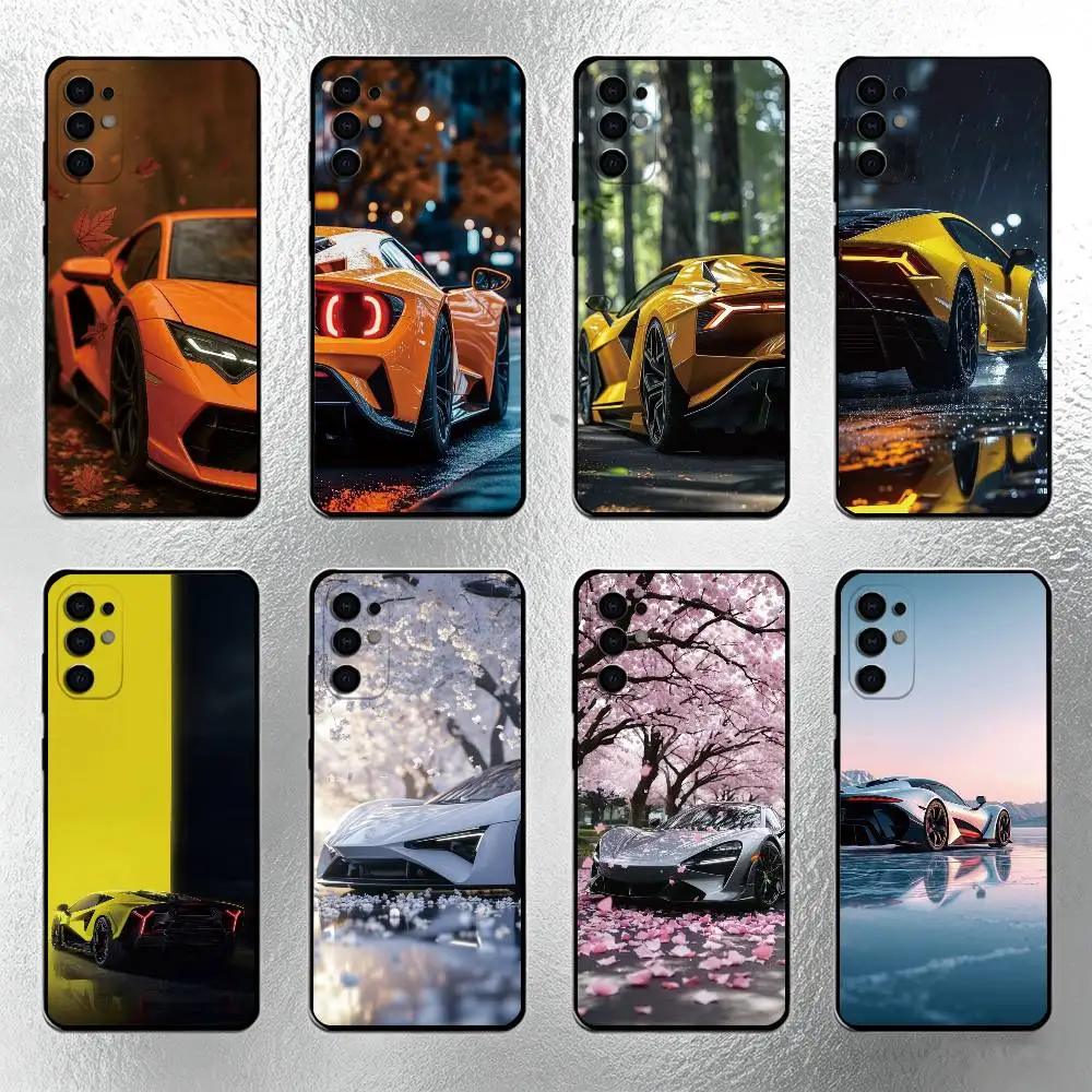 Sport Revuelto Cool Car Phone Case For Samsung S25,S24,S21,S22,S23,S30,Ultra,S20,Plus,Fe,Lite,Note,10,Black Cover