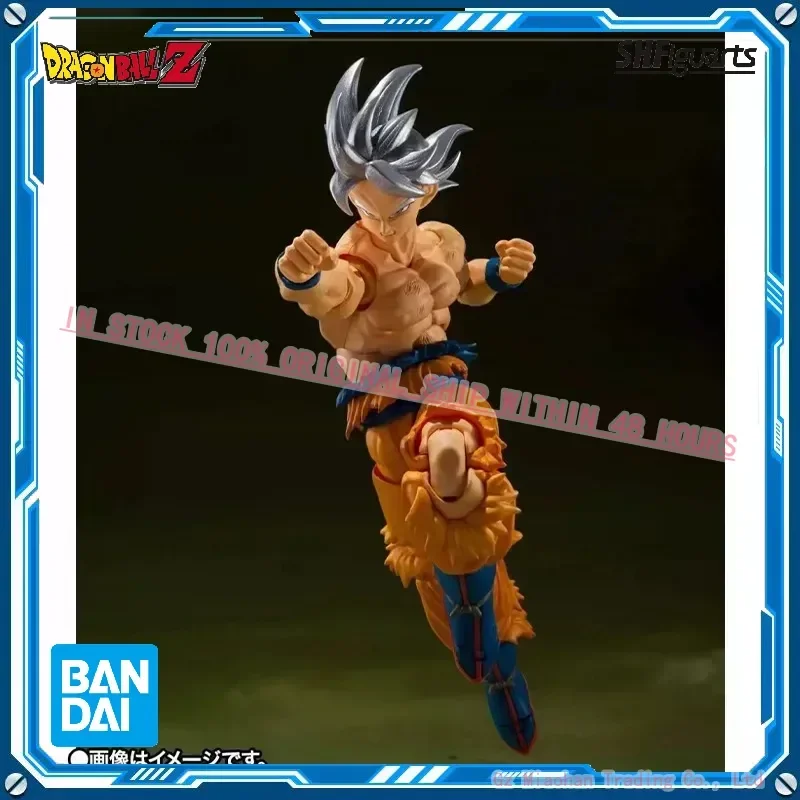 متوفر 100% أصلي من Bandai S.H.Figuarts SHF Dragon Ball Z Son Goku Ultra Instinct Toyotaro Edition VJ30TH متوفر في المخزون أنيمي #6