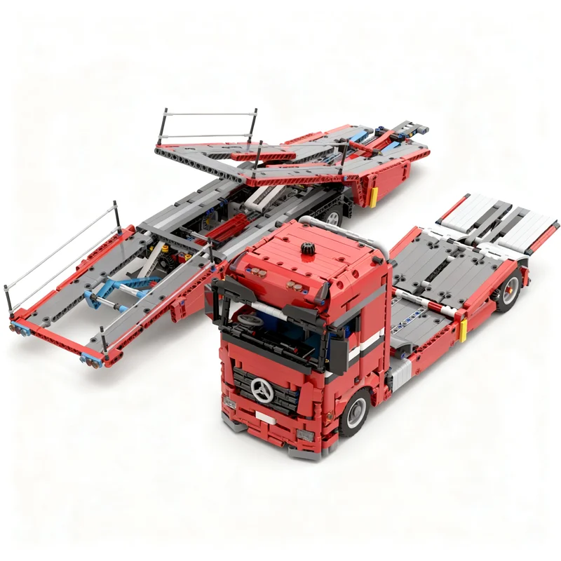 

1821PCS Container Tractor Actros MP3 Heavy Duty Truck Trailer Model Creative Ideas Technology Toy Assembly Puzzle Gift 42098
