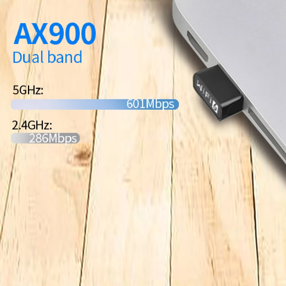 AX912 USB Wi-Fi адаптер двухдиапазонный 2,4G и 5G Wi-Fi 6 LAN-карта 900 Мбит/с внешний сетевой приемник-передатчик для домашнего офиса