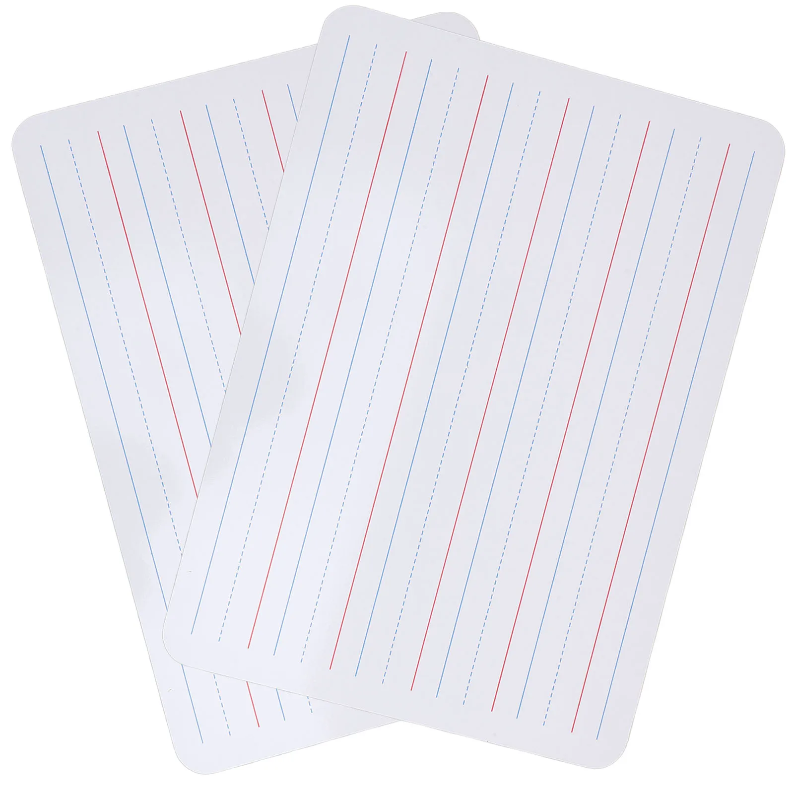 

2 Pcs Writing Whiteboard Dry Erase Boards Small Mdf with Lines Classroom Whiteboards for Students