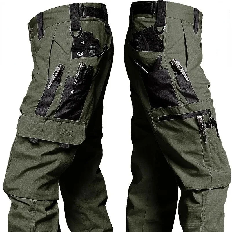 1 Taktische Hose Herren Cargo-Hose Multi-Taschen Wasserdichte Hose Camping-Jagdbekleidung Herbst Outdoor-Arbeitskleidung Wander-Arbeitskleidung – Detail 8