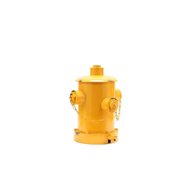 European Industrial‑Style Retro Wrought‑Iron Oil‑Drum Garbage Can Creative Practical Decorative Prop Ornament For Home Interior