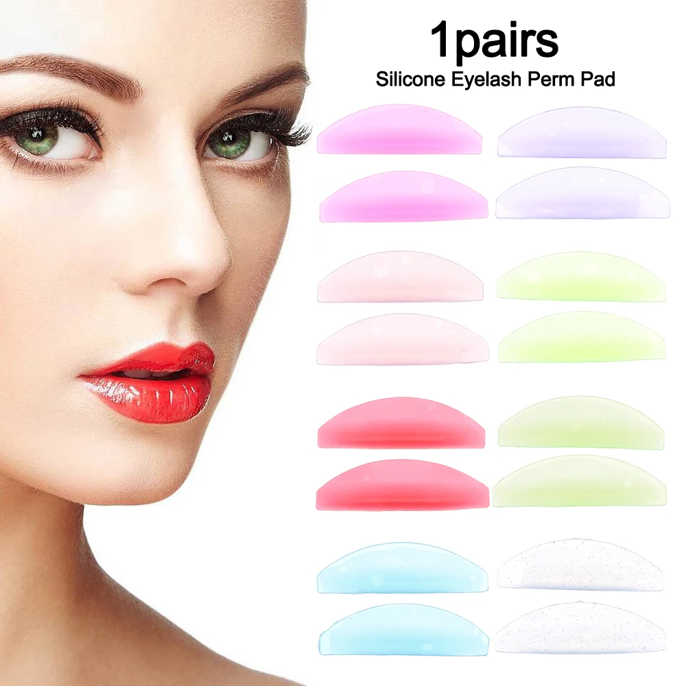 1Pair Silicone Eyelash Perm Pads Lashes Rods Shield Lifting 3D Eyelash Curler Accessories Applicator Makeup Tool
