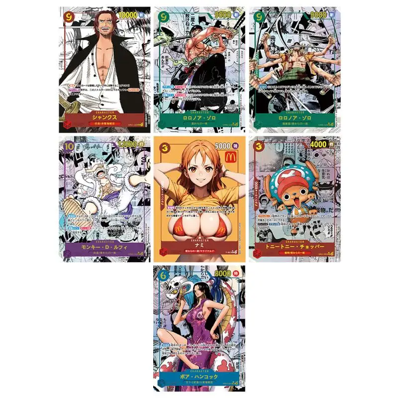 Anime ONE PIECE DIY ACG Laser Board Game Battle Flash Cards Chopper Hancock Toys for boys Collectible Cards Birthday Present