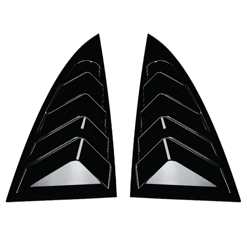 Pour Tesla modèle 3 Highland 2024 + persiennes de fenêtre latérale arrière évent Scoop nuances couverture stores Spoiler pièces noir brillant