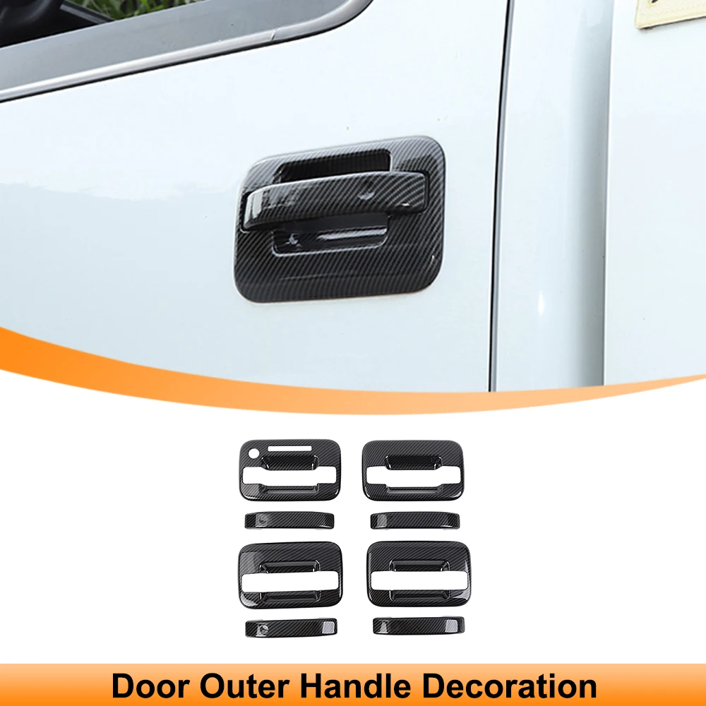 

Outer Door Handle Decoration Cover Trim Stickers for Ford F150 Raptor 2009 2010 2011 2012 2013 2014 Car Exterior Accessories