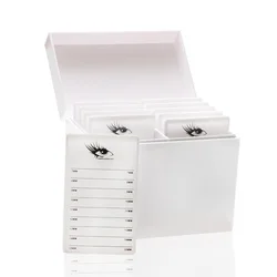 HOT 5/10 Strati Ciglia Scatola di Immagazzinaggio Espositore Scatola Dell'organizzatore Ciglia Colla Pallet Estensione Ciglia Strumenti di Trucco