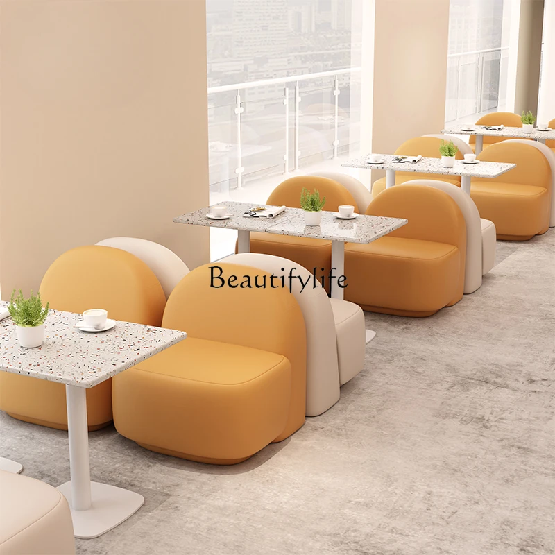 Dessert Shop Rest Area Sofa Simple Fresh Baking Coffee Shop Leisure Reception Chair