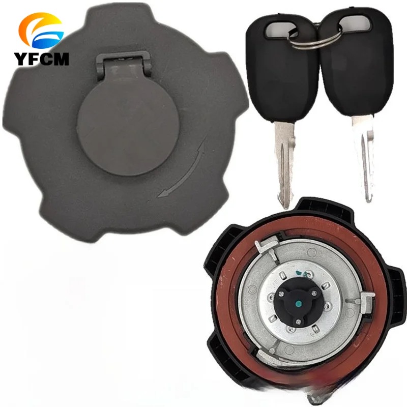 1 pcs Excavator Parts Fuel Tank Cap for Sinotruk Sitrak G7 C7 H9 Hohan N6G N5G N7G HOWO MAX